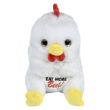 Belly Buddy Chicken Plush Eat More Beef