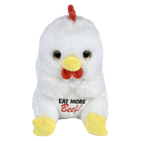Belly Buddy Chicken Plush Eat More Beef