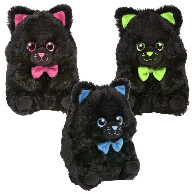 Black Cat Belly Buddy Plush