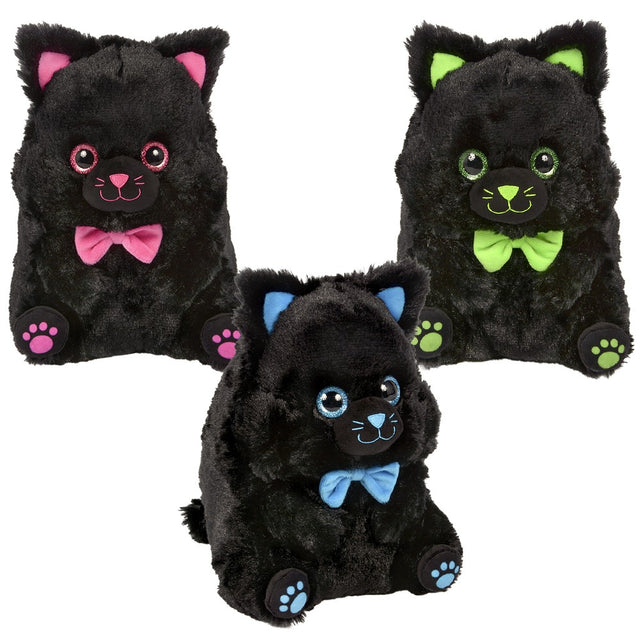 Black Cat Belly Buddy Plush