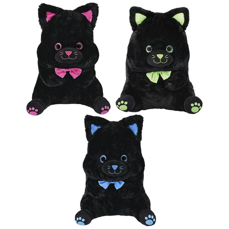 Black Cat Belly Buddy Plush