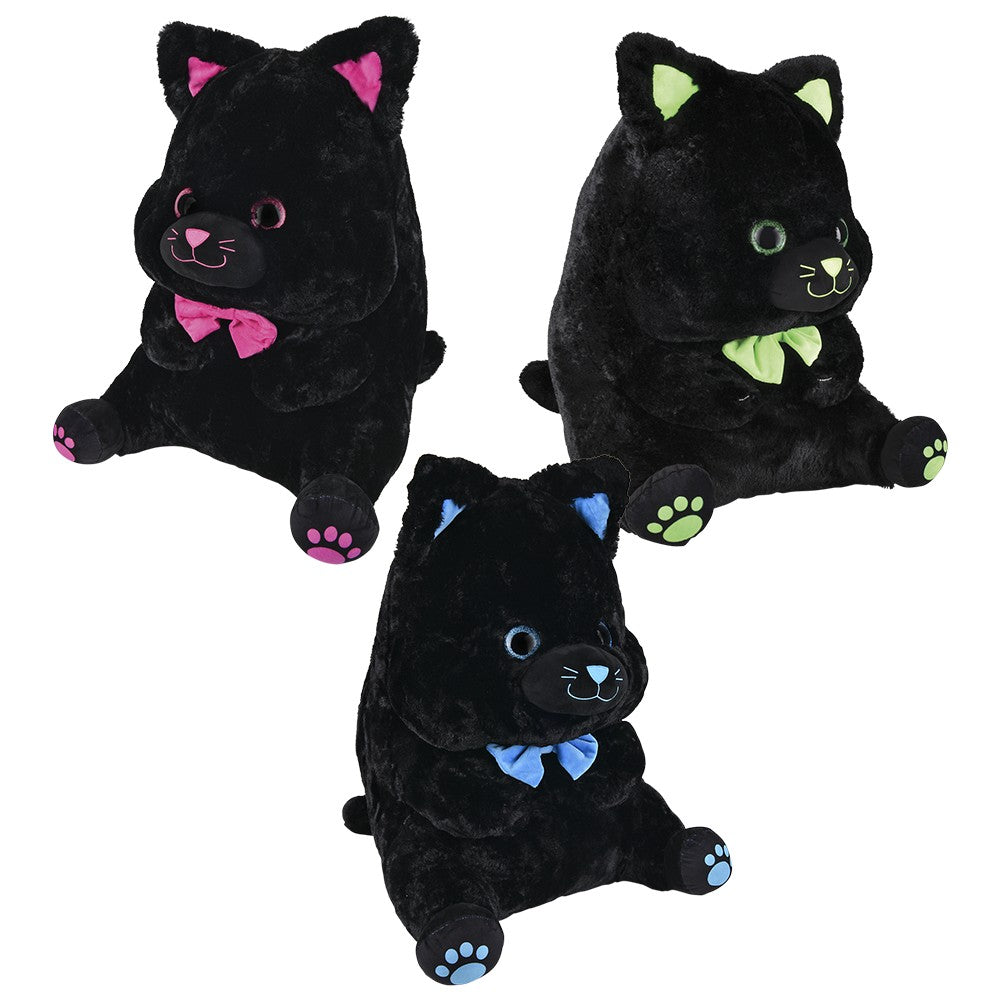 Black Cat Belly Buddy Plush