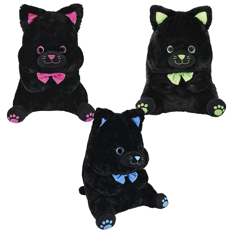 Black Cat Belly Buddy Plush