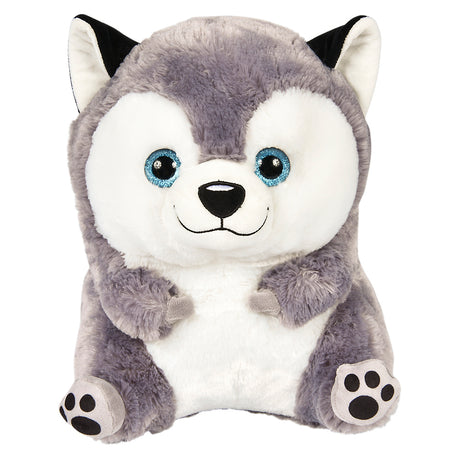 Husky Plush Belly Buddy 13"