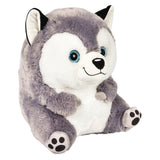 Husky Plush Belly Buddy 13"