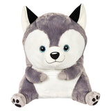 Husky Plush Belly Buddy 26"