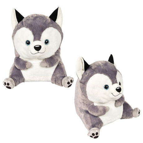 Husky Plush Belly Buddy 26"