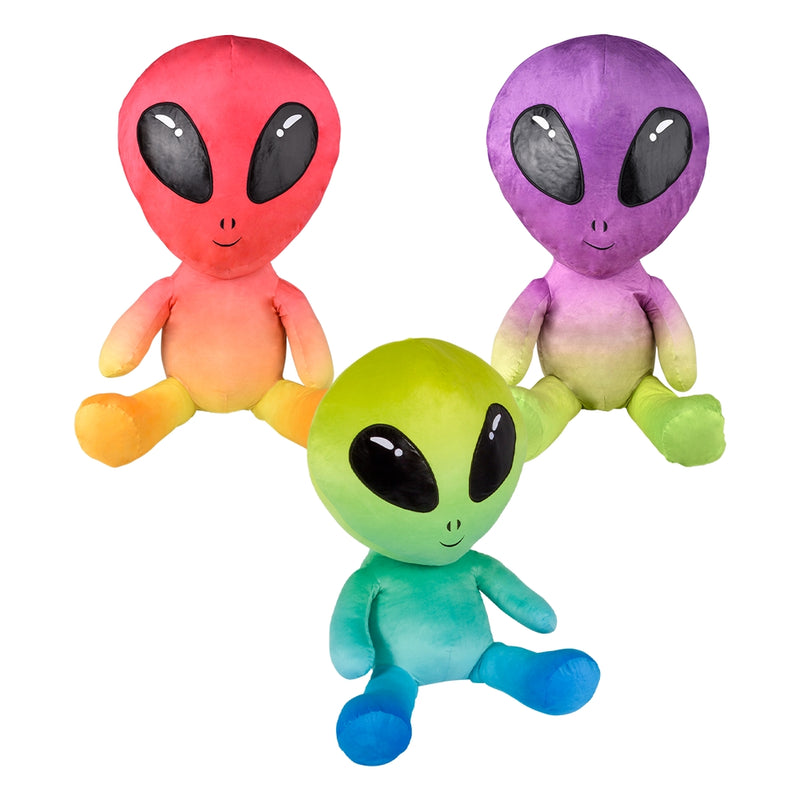 Tye Dye Alien Plush 28" (1 PC)