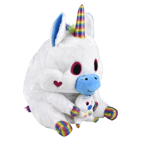 Unicorn Plush Belly Buddy And Baby 20"