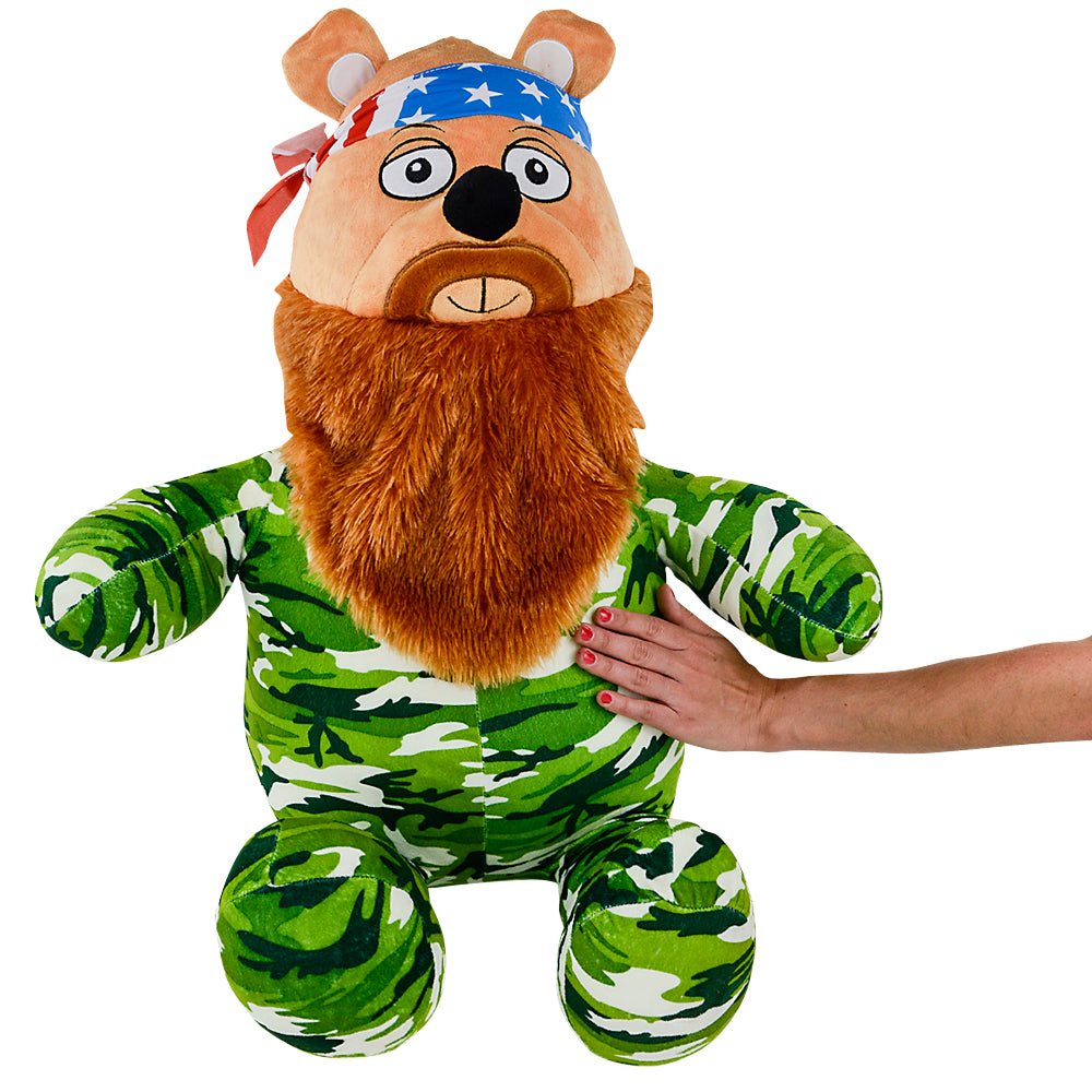 Camo Bear Plush 27"