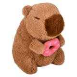 Capybara Plush Holding Food 6.5"