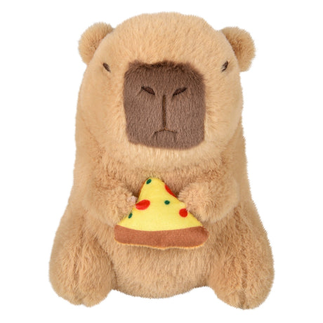 Capybara Plush Holding Food 6.5"