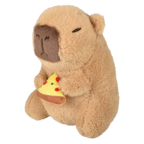 Capybara Plush Holding Food 6.5"