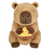 Capybara Plush Holding Food 10"