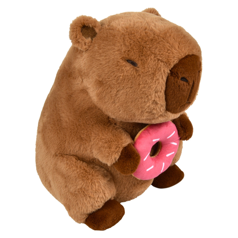 Capybara Plush Holding Food 12"