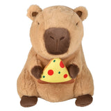 Capybara Plush Holding Food 12"