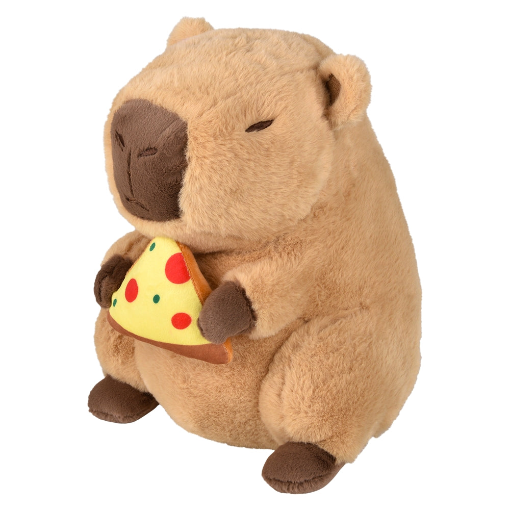 Capybara Plush Holding Food 12"