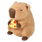 Capybara Plush Holding Food 12"