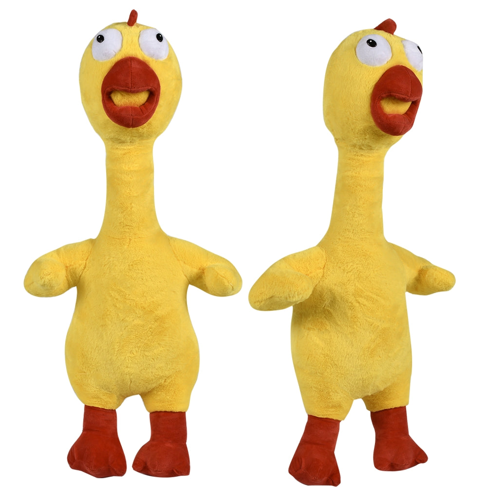 Screeching Chicken Plush 37"