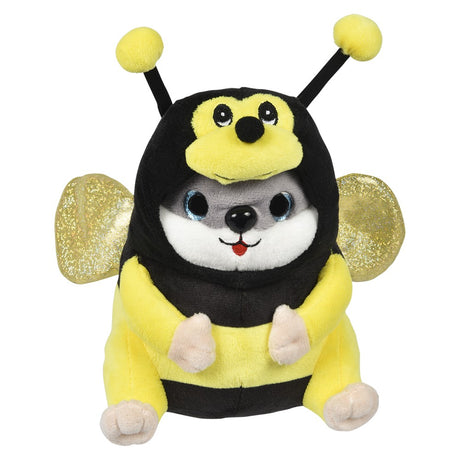 Plush Hamster Bee 7" Dressed Hamster