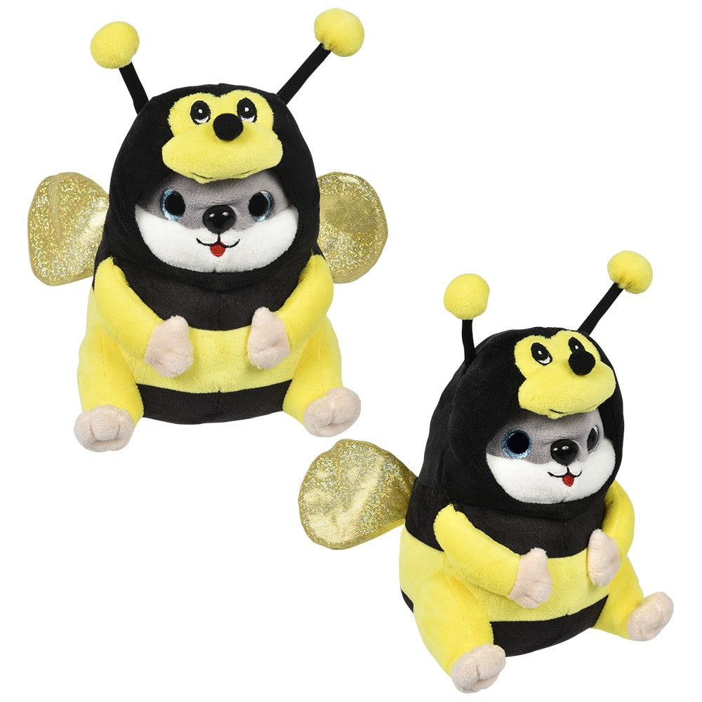 Plush Hamster Bee 7" Dressed Hamster