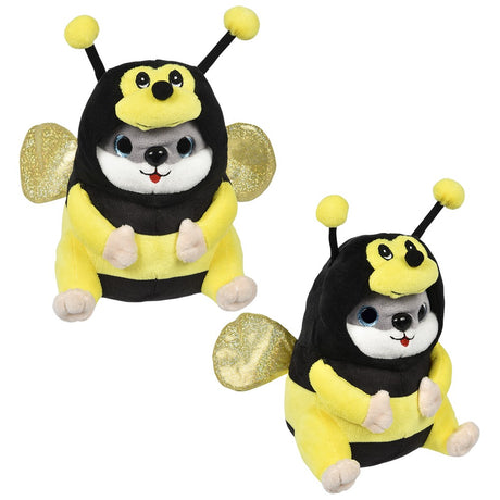Plush Hamster Bee 7" Dressed Hamster