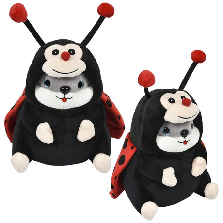 Plush Hamster Lady Bug (8.5 in)