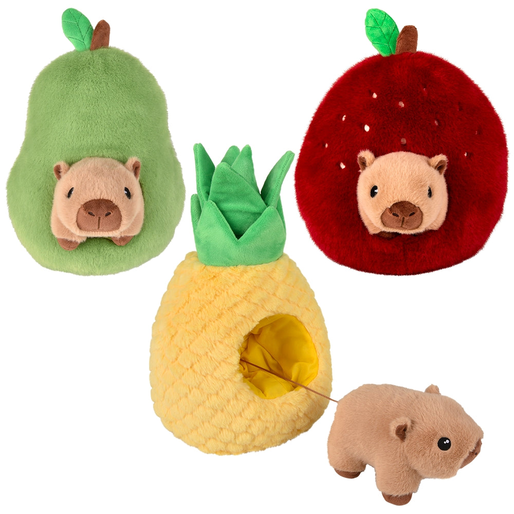 Capybara Plush in Fruit 12"