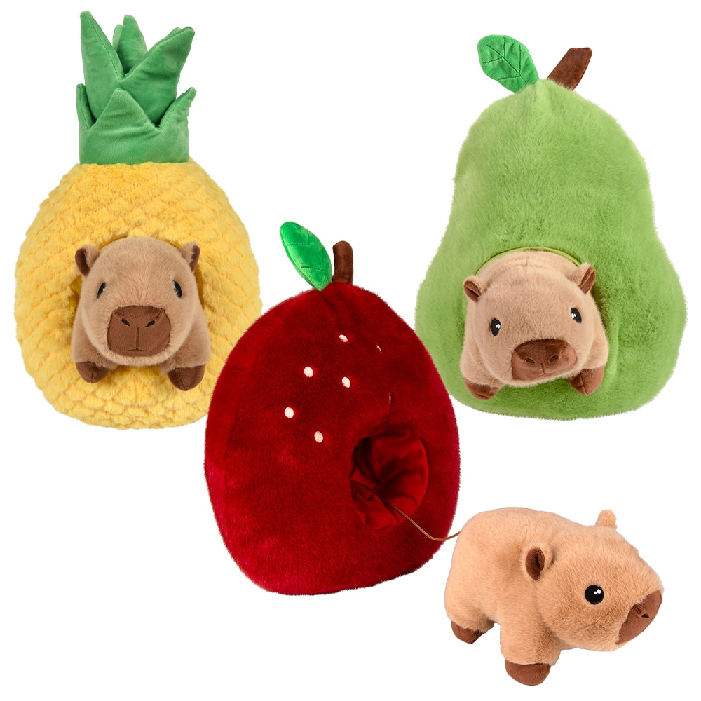 Capybara Plush in Fruit 15"