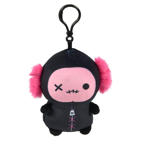 Goth Animals Backpack Clip 4" Plush