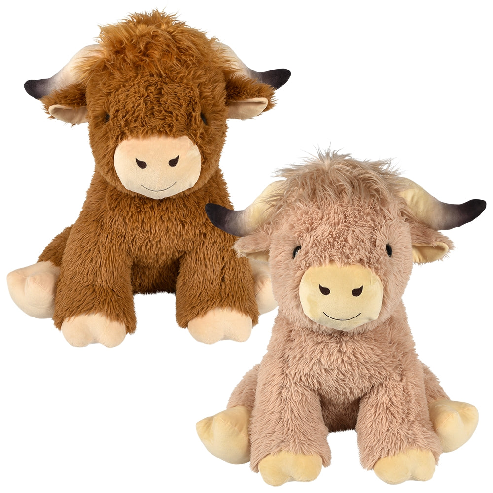 Highland Cow Plush (30" Super Stuffed)