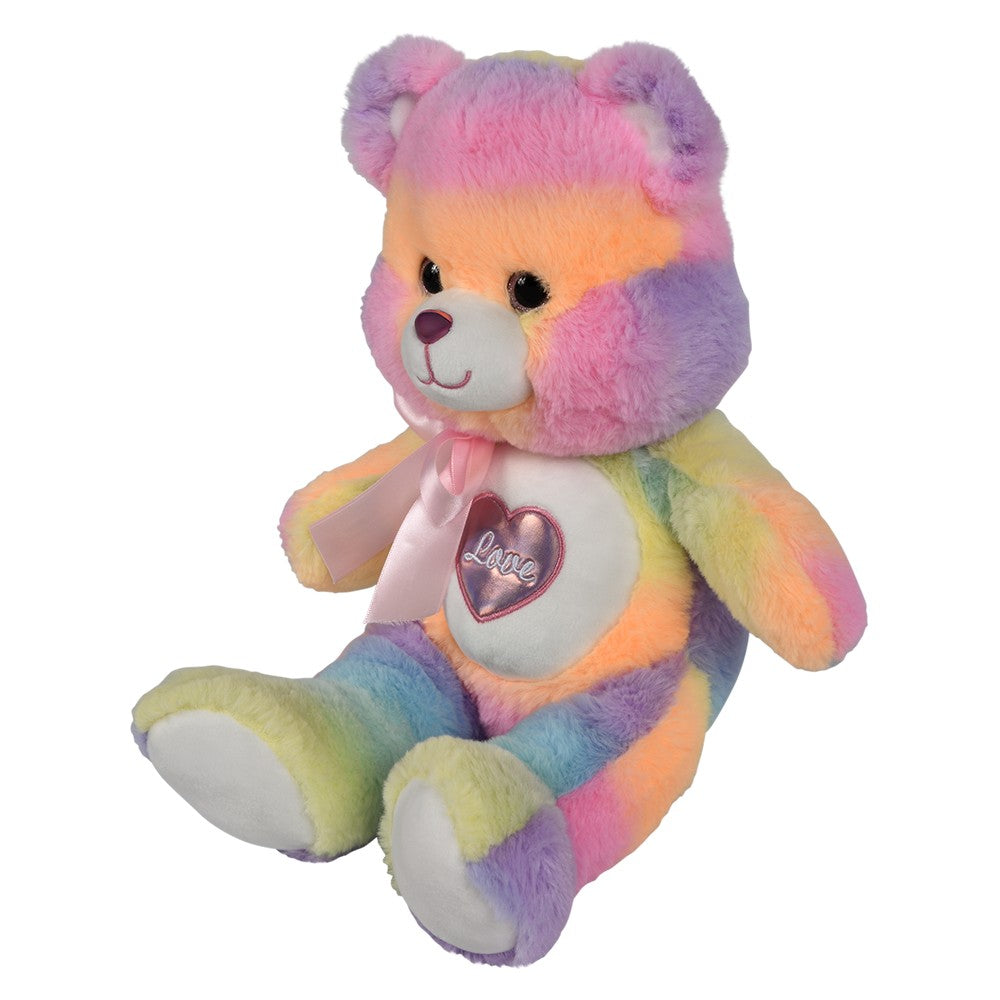 Cotton Candy Heart Bear 15"