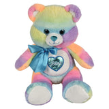 Cotton Candy Heart Bear 18"