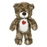 Plush Heart Bears 15.5" Cotton Candy Natural