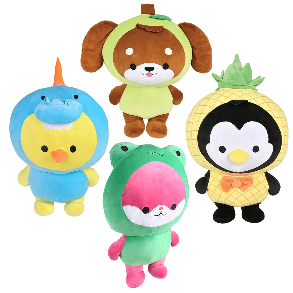Kawaii Plush Dressed Animal 28"