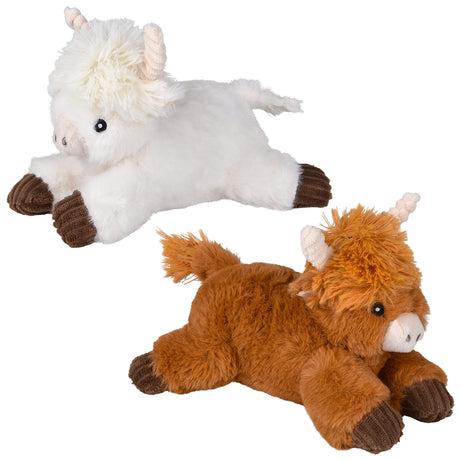 Highland Cow Plush 8" Laying (1 PC)