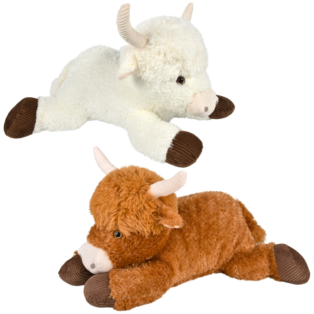 Highland Cow Plush 23.5" Laying Cow