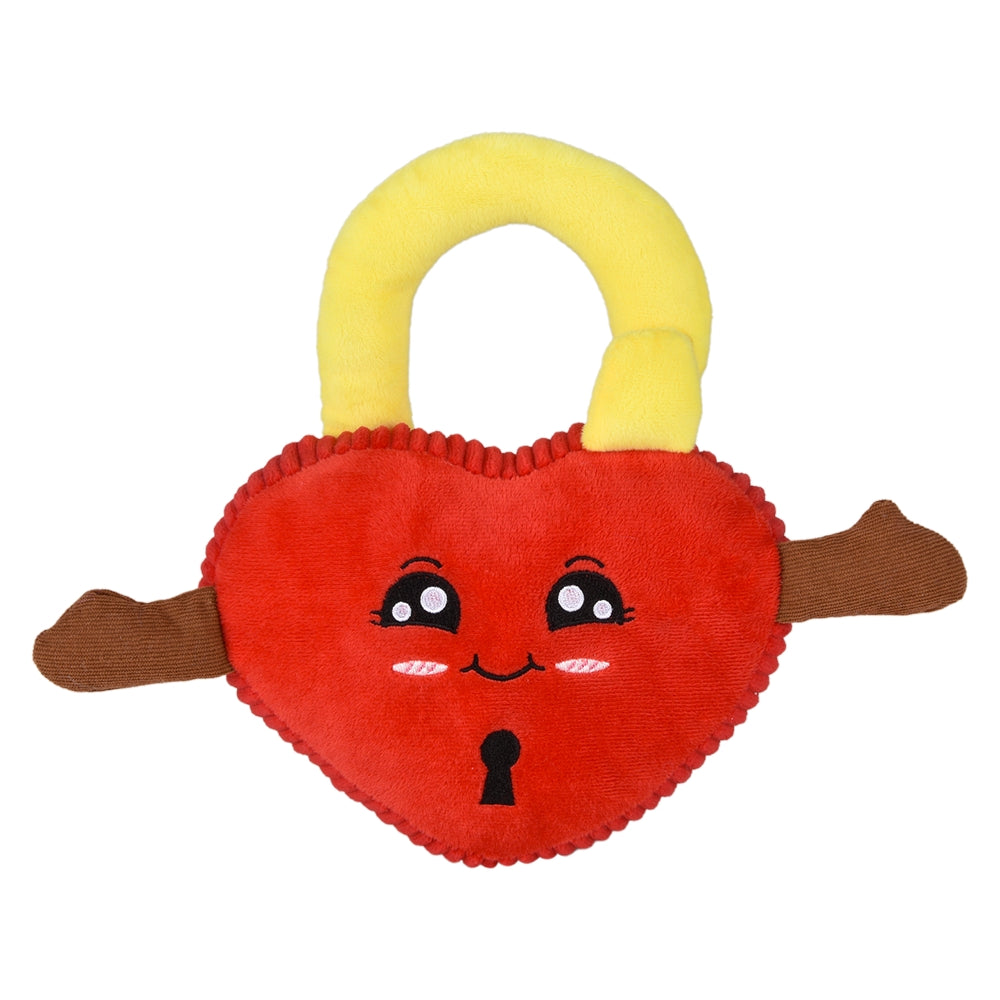 Plush Padlock Heart 7"
