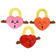 Plush Padlock Heart 7"