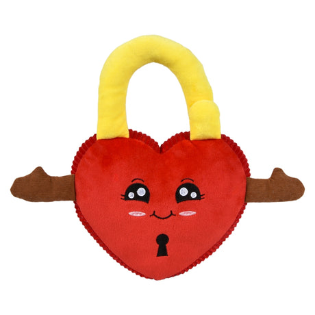 Plush Padlock Heart 9"
