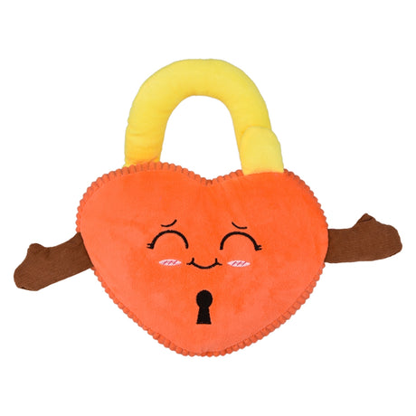 Plush Padlock Heart 9"
