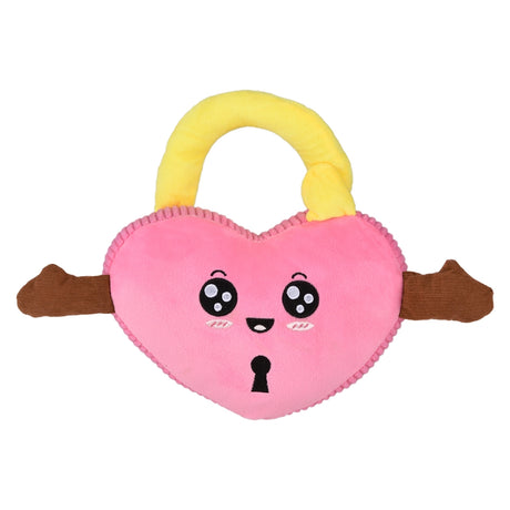 Plush Padlock Heart 9"