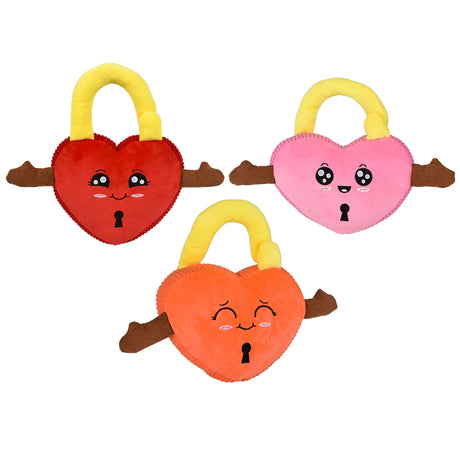 Plush Padlock Heart 9"