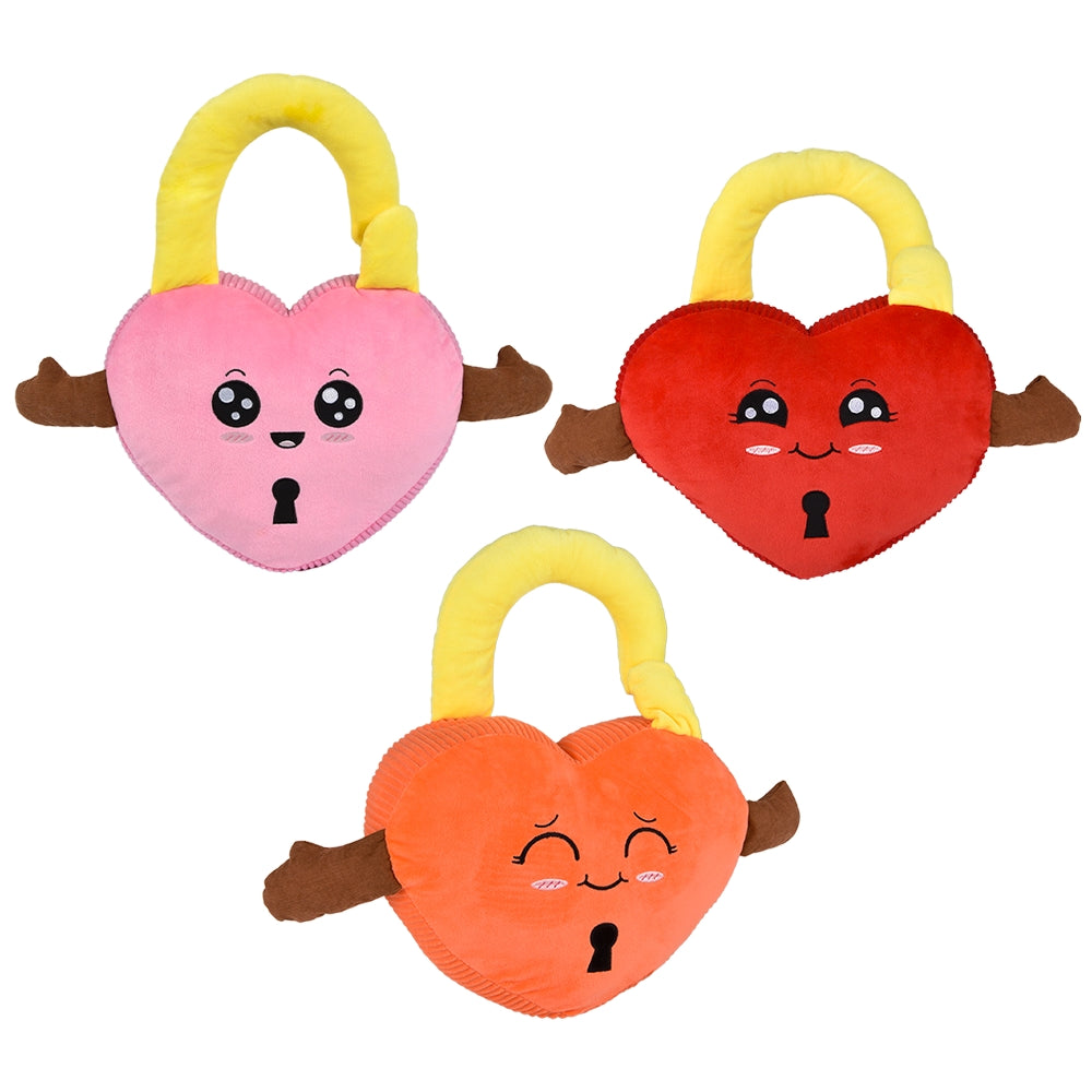 Plush Padlock Heart 12.5"