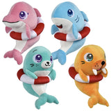 Stuffed Sealife Life Preserver Plush 8.5"