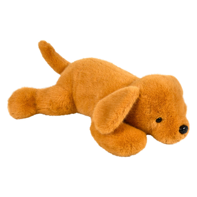 Plush Dog Laying Mink Dog 18"