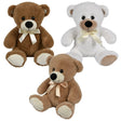 Plush Mink Bear 9" Sitting Bear