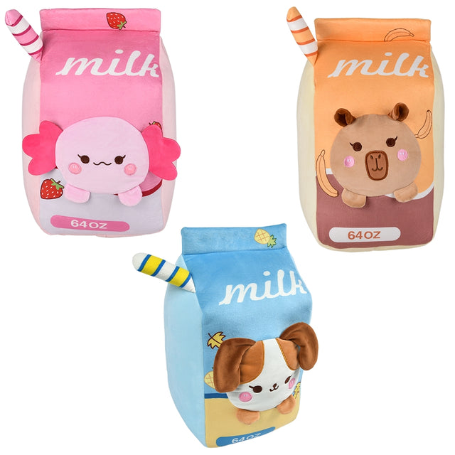 Milk Carton Plush 18" (Assorted)