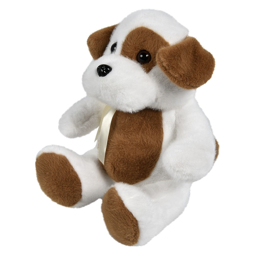 Plush Sitting Mink Dog 12"
