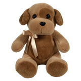 Plush Sitting Mink Dog 12"